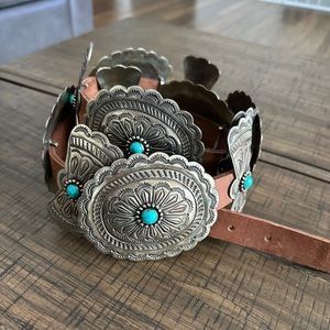 Barbosa Turquoise Concho Belt